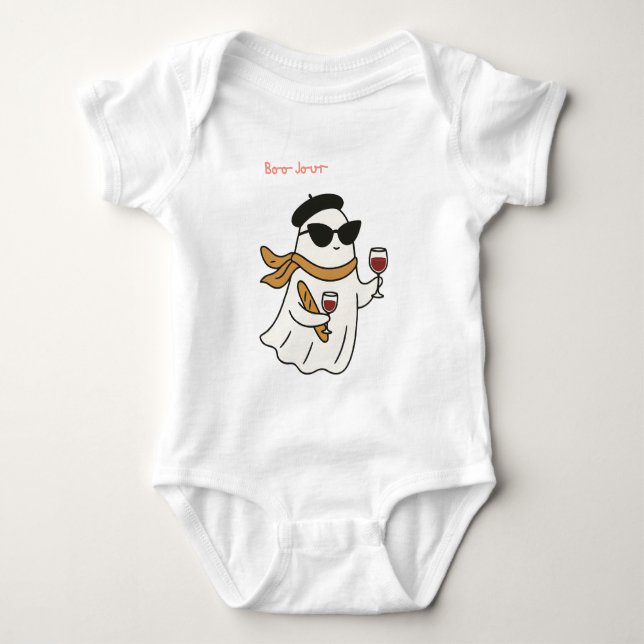 Funny Halloween Boo Jour Bus eller godis T Shirt (Framsida)
