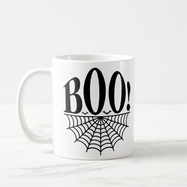 Funny Halloween boo Kaffemugg (Vänster)