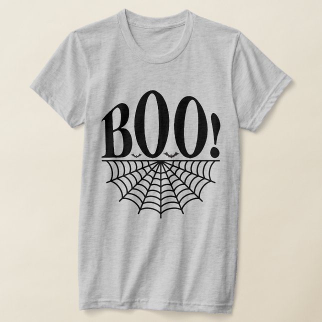 Funny Halloween boo T Shirt (Laydown)