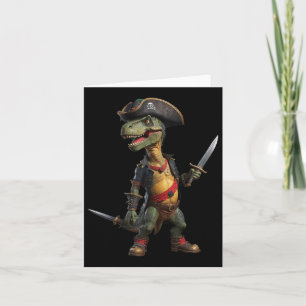 Funny Halloween Boys Kids Manar Småbarn Dinosaur T Kort