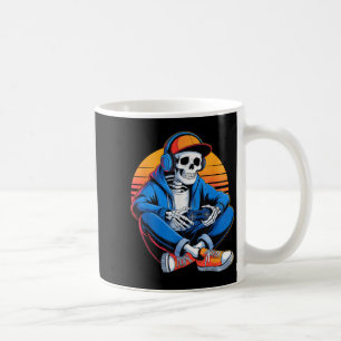 Funny Halloween Boys Manar Kids Skeleton Video Gam Kaffemugg