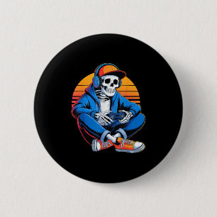 Funny Halloween Boys Manar Kids Skeleton Video Gam Knapp