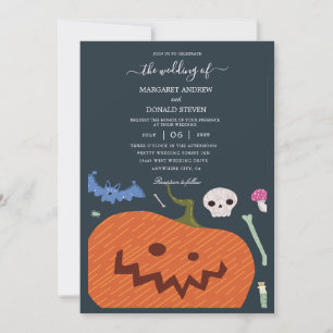Funny Halloween-bröllopsinbjudningar Inbjudningar