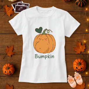 Funny Halloween Bumpkin Pumpkin Gravid T Shirt