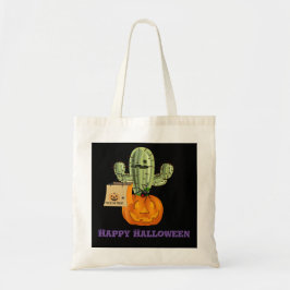 Funny Halloween Cactus Bus eller godis Tygkasse