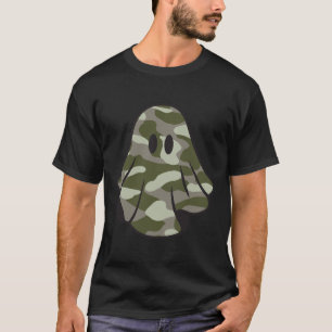 Funny Halloween Camouflage Camo Ghost Hej Huntin T Shirt