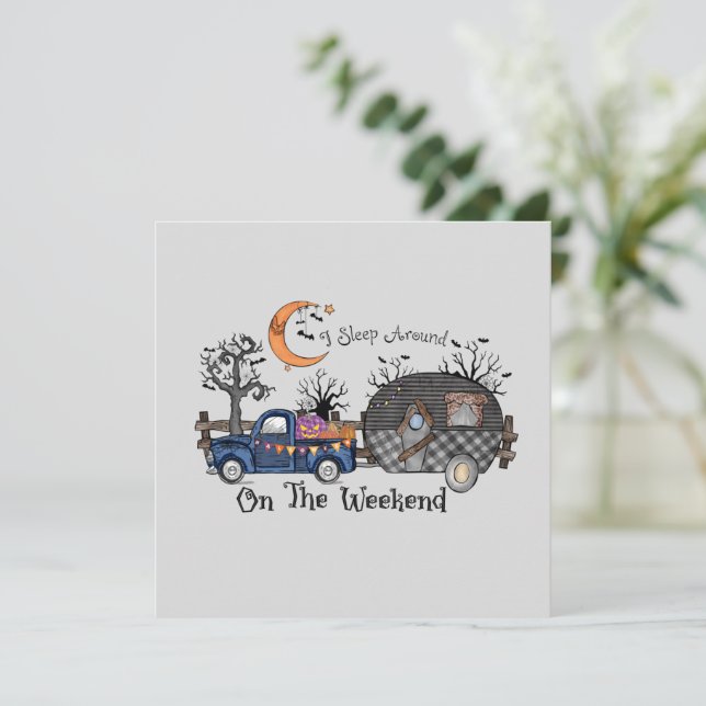 Funny Halloween Camping (Stående Fram)