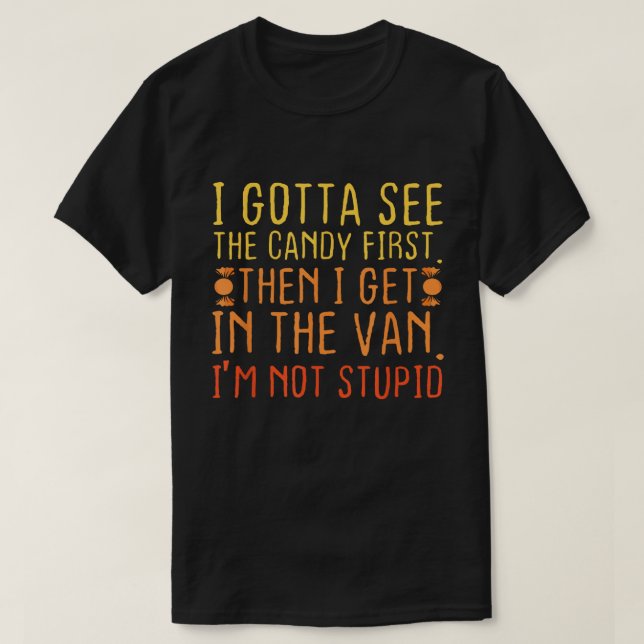 Funny Halloween Candy Van Quote Shirt T (Design framsida)