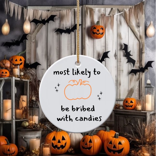 Funny Halloween Ceramic Ornament (Skapare uppladdad)