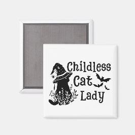 Funny Halloween Chilless Cat Dam Magnet