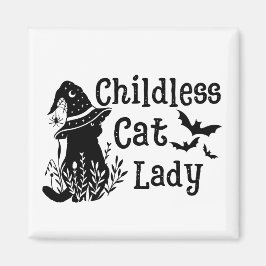 Funny Halloween Chilless Cat Dam Magnet