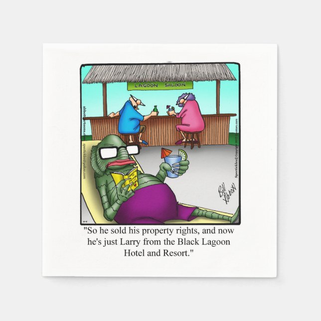 Funny Halloween Cocktail Party Napkins Pappersservett (Framsidan)