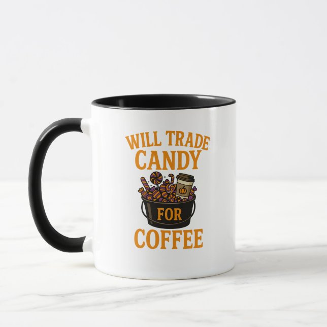 Funny Halloween Coffee Mugg (Vänster)