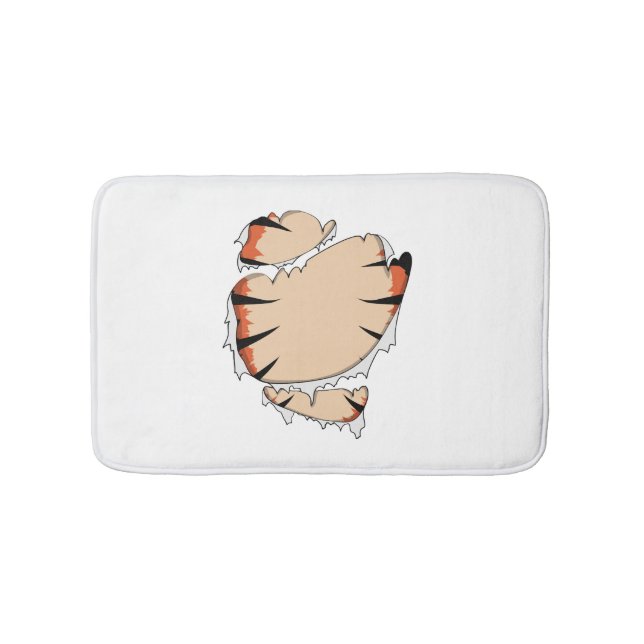 Funny Halloween-Coola Funny Halloween för tiger Badrumsmatta (Framsidan)