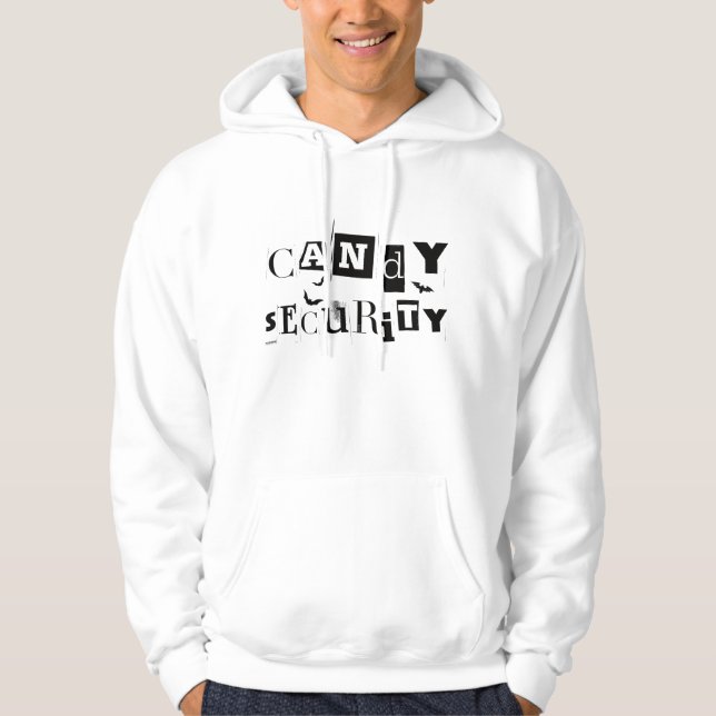 Funny Halloween Costume Candy Security Hoodie (Framsida)