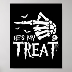 Funny Halloween Costume par Skeleton Matching S Poster