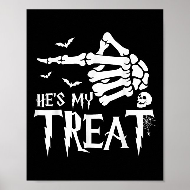 Funny Halloween Costume par Skeleton Matching S Poster (Framsidan)