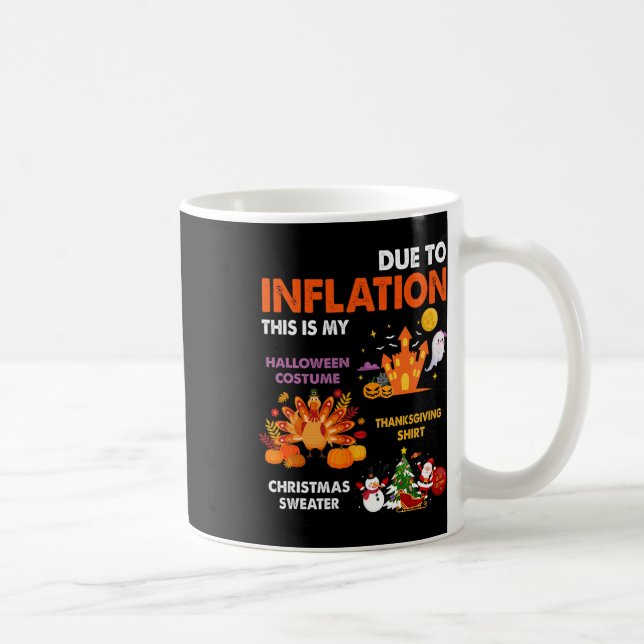Funny Halloween Costume Thanksgiving Ugly Christma Kaffemugg (Höger)