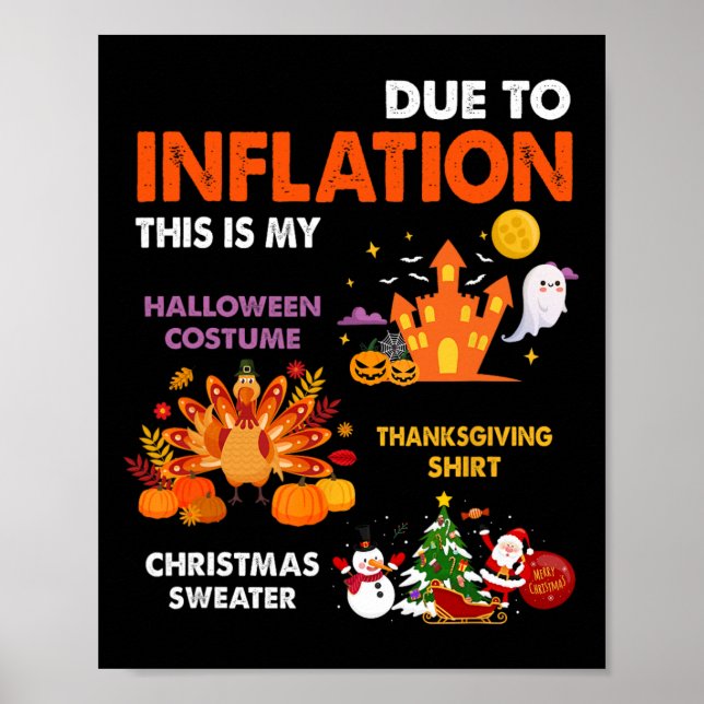 Funny Halloween Costume Thanksgiving Ugly Christma Poster (Framsidan)