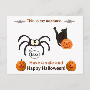 Funny Halloween Costume Vykort