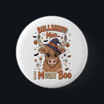 Funny Halloween Cow Bullsheet I-Elak Knapp<br><div class="desc">Funny Halloween Cow Bullsheet I-Elak</div>