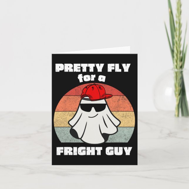 Funny Halloween Cute Ghost Spooky Funny Halloween Kort (Framsida)