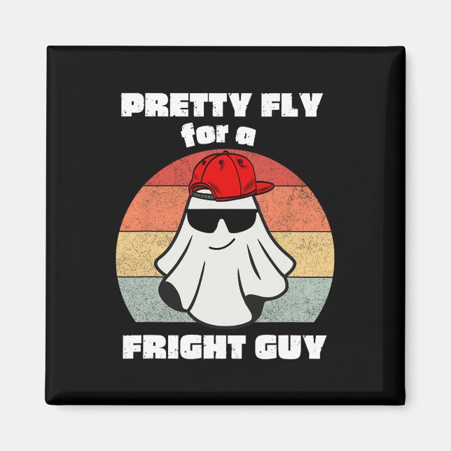 Funny Halloween Cute Ghost Spooky Funny Halloween Magnet (Framsidan)