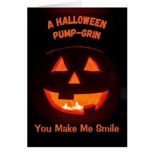Funny Halloween Cute Jack o'Lantern Hälsningskort