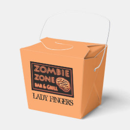 Funny Halloween Dam Finger Zombie Food Takeout Presentaskar