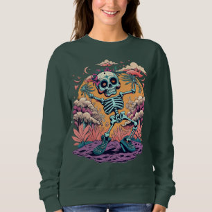 Funny Halloween Dancing Skeleton T Shirt