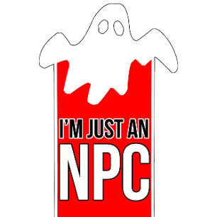 Funny Halloween-design, jag är bara en NPC T Shirt