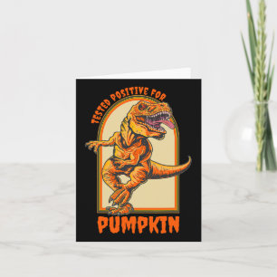Funny Halloween Dinosaur testade positivt för påss Kort