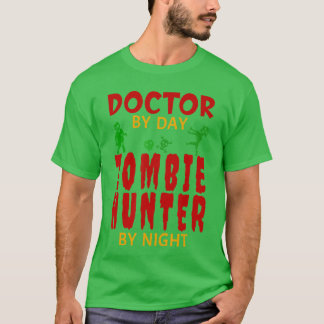 Funny Halloween Doktor Zombie Hunter Trick eller T Shirt
