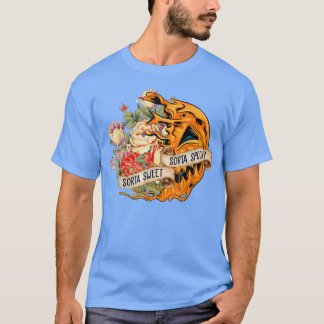 Funny Halloween Fall Pumpkin Flower Sorta Sweet So T Shirt