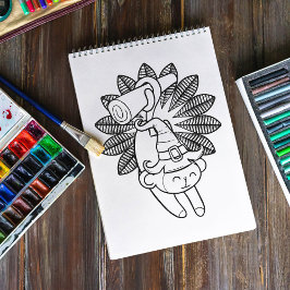 Funny Halloween-färgsida för enfärgning Poster