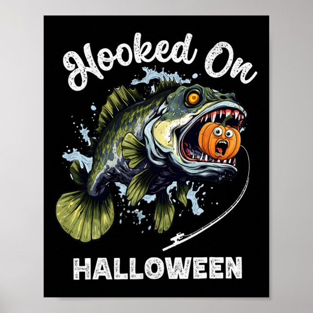 Funny Halloween FishBoys Manar Zombie B Fish Pu Poster (Framsidan)