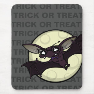 FUNNY HALLOWEEN FLADDERMUS MOUSE PAD MUSMATTA