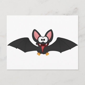 Funny Halloween Fladdermus Vykort