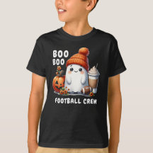 Funny Halloween Football Boo Crew Cute Ghost