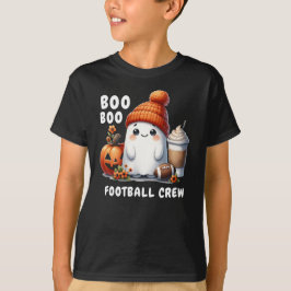 Funny Halloween Football Boo Crew Cute Ghost T Shirt