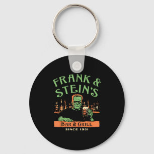 Funny Halloween Frank och Steins Pub Grill Nyckelring