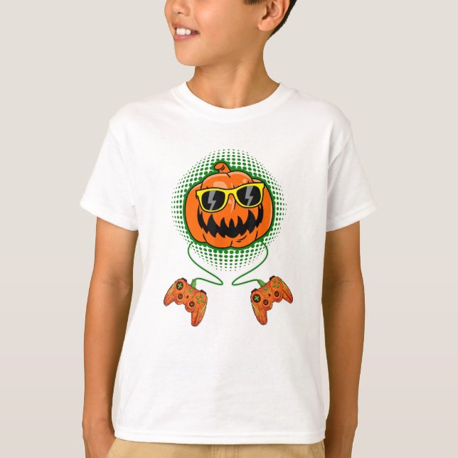 Funny Halloween Gamer Shirts for Boys, Kids & Mana T Shirt (Framsida)
