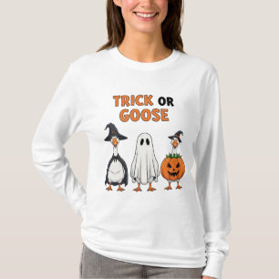 Funny Halloween Geese ’Trick or Goose’ Costume Des T Shirt
