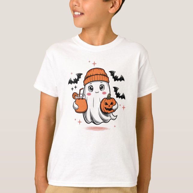 Funny Halloween Ghost Boo Jee spöke för Halloween T Shirt (Framsida)