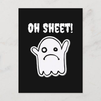 Funny Halloween Ghost Boo Lakan Pun Oh Lakan Vykort