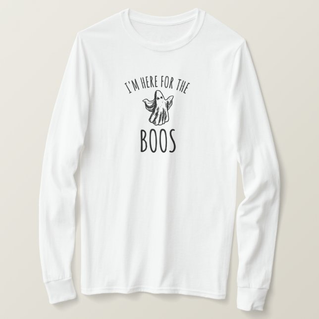 Funny Halloween Ghost Boos Pun Tee Shirt (Design framsida)
