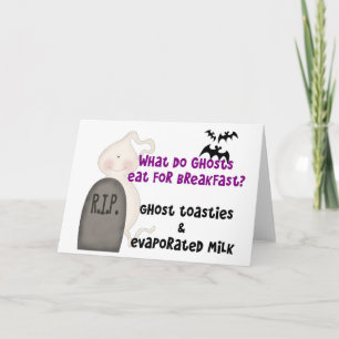 Funny Halloween Ghost Joke Kort
