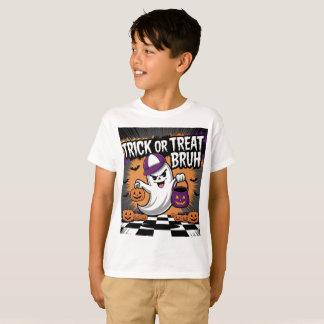 Funny Halloween Ghost & Pumpkins T Shirt