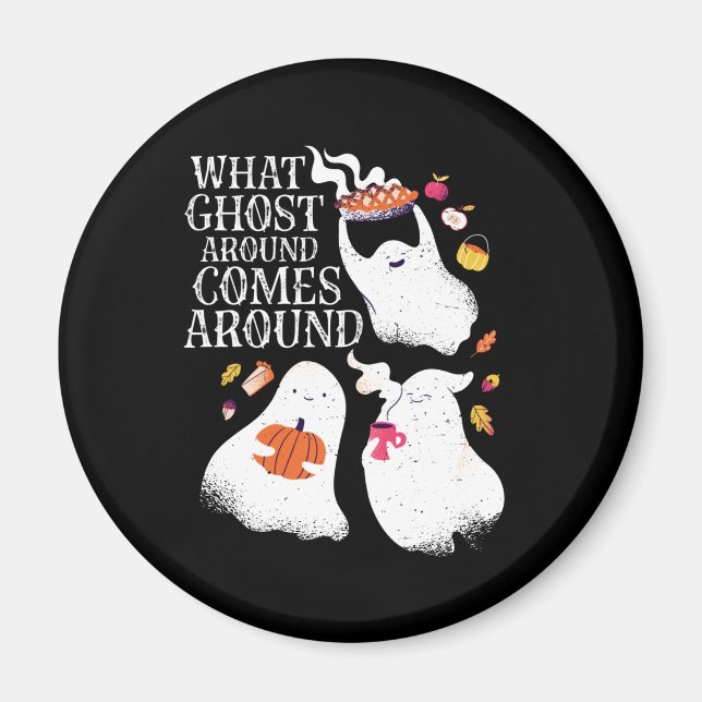 Funny Halloween Ghost Pun Boo Dinner Party Magnet (Framsidan)