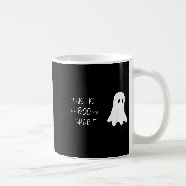 Funny Halloween Ghost This Is Boo Sheet  Kaffemugg (Höger)